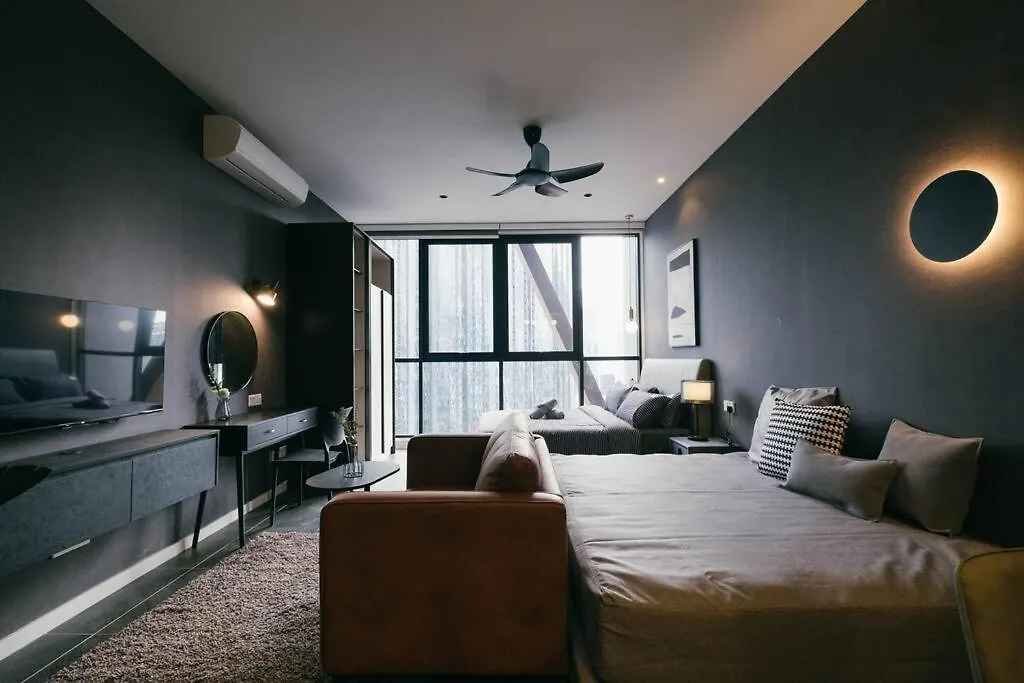 公寓 Scarletz Klcc Studio Suites 4 Pax Luxury Modern Style Wifi 100Mbps 吉隆坡