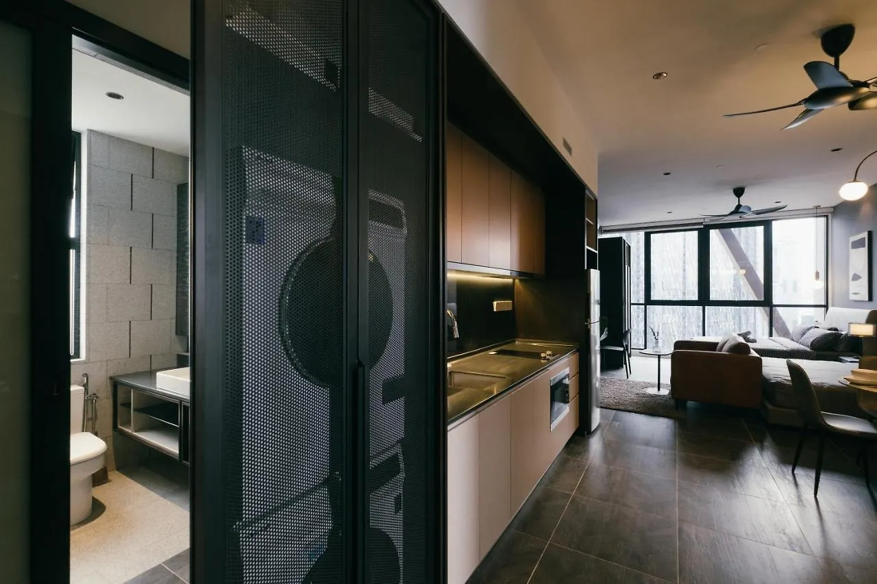 公寓 Scarletz Klcc Studio Suites 4 Pax Luxury Modern Style Wifi 100Mbps 吉隆坡