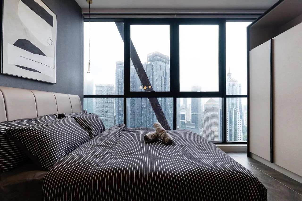 公寓 Scarletz Klcc Studio Suites 4 Pax Luxury Modern Style Wifi 100Mbps 吉隆坡 马来西亚