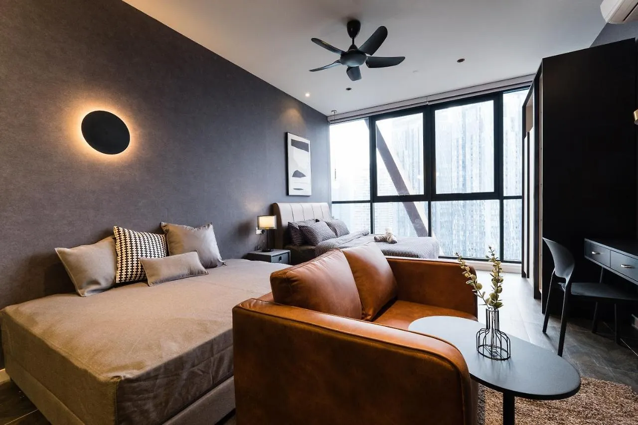 公寓 Scarletz Klcc Studio Suites 4 Pax Luxury Modern Style Wifi 100Mbps 吉隆坡 马来西亚